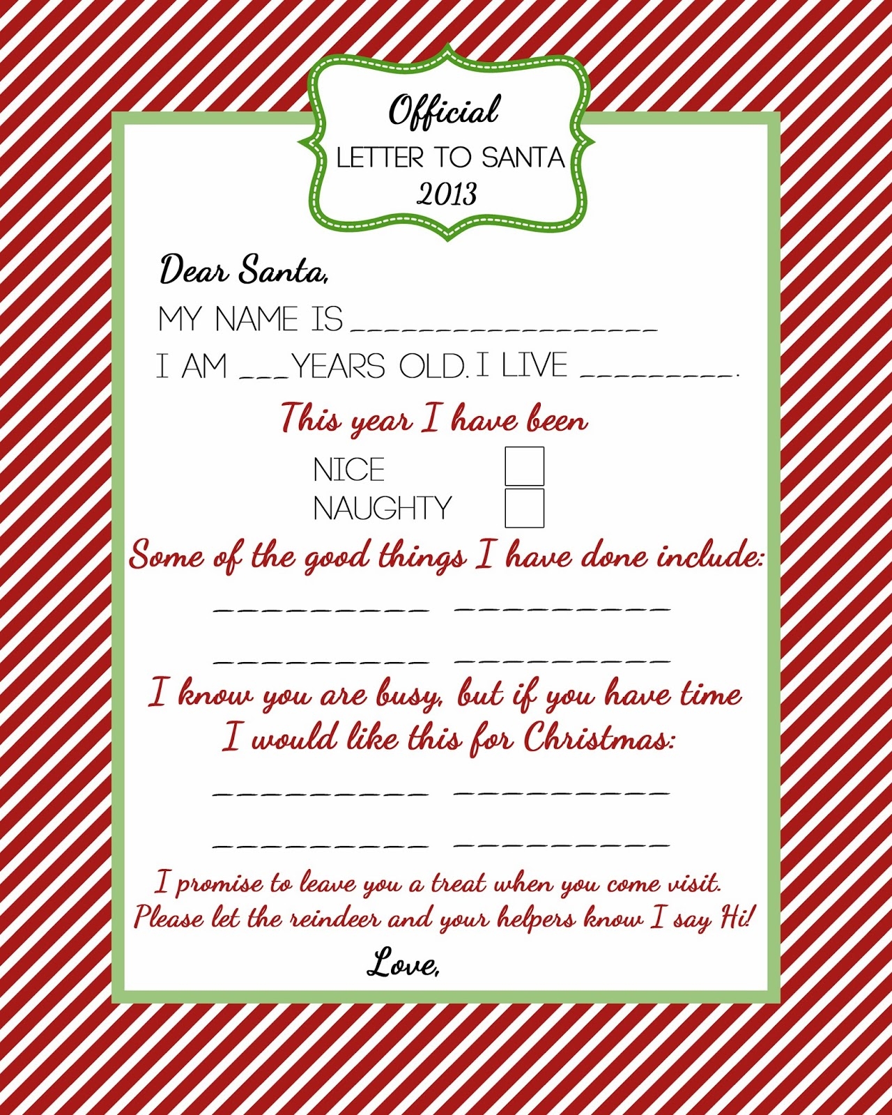 Naughty Or Nice Certificates Free Printable