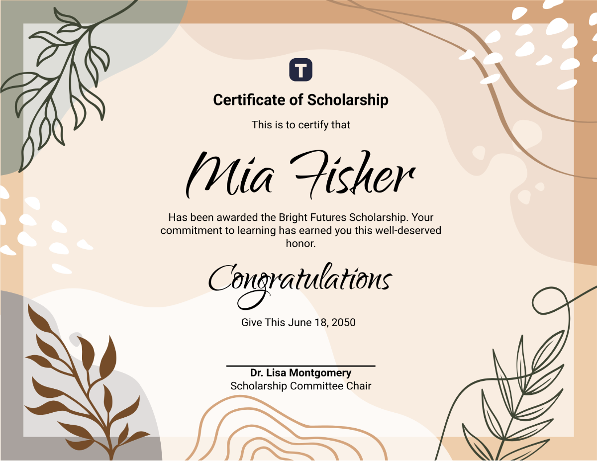 Free Printable Scholarship Certificate Templates To Customize Online Free Printable Scholarship Certificate Templates To Customize Online