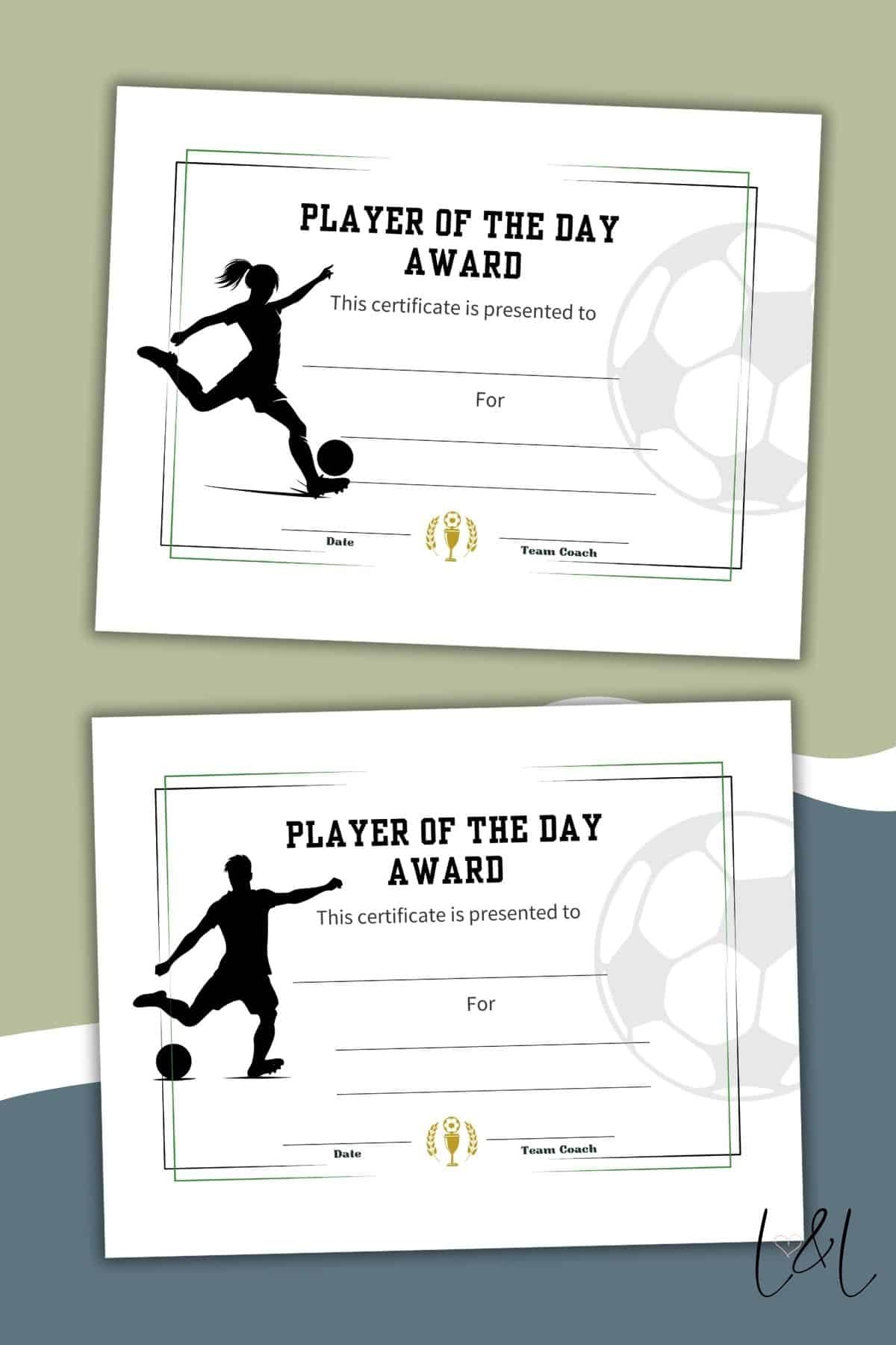Free Printable Soccer Certificates Player Of The Day Love Laugh Games Free Printable Soccer Certificates Player Of The Day Love Laugh Games