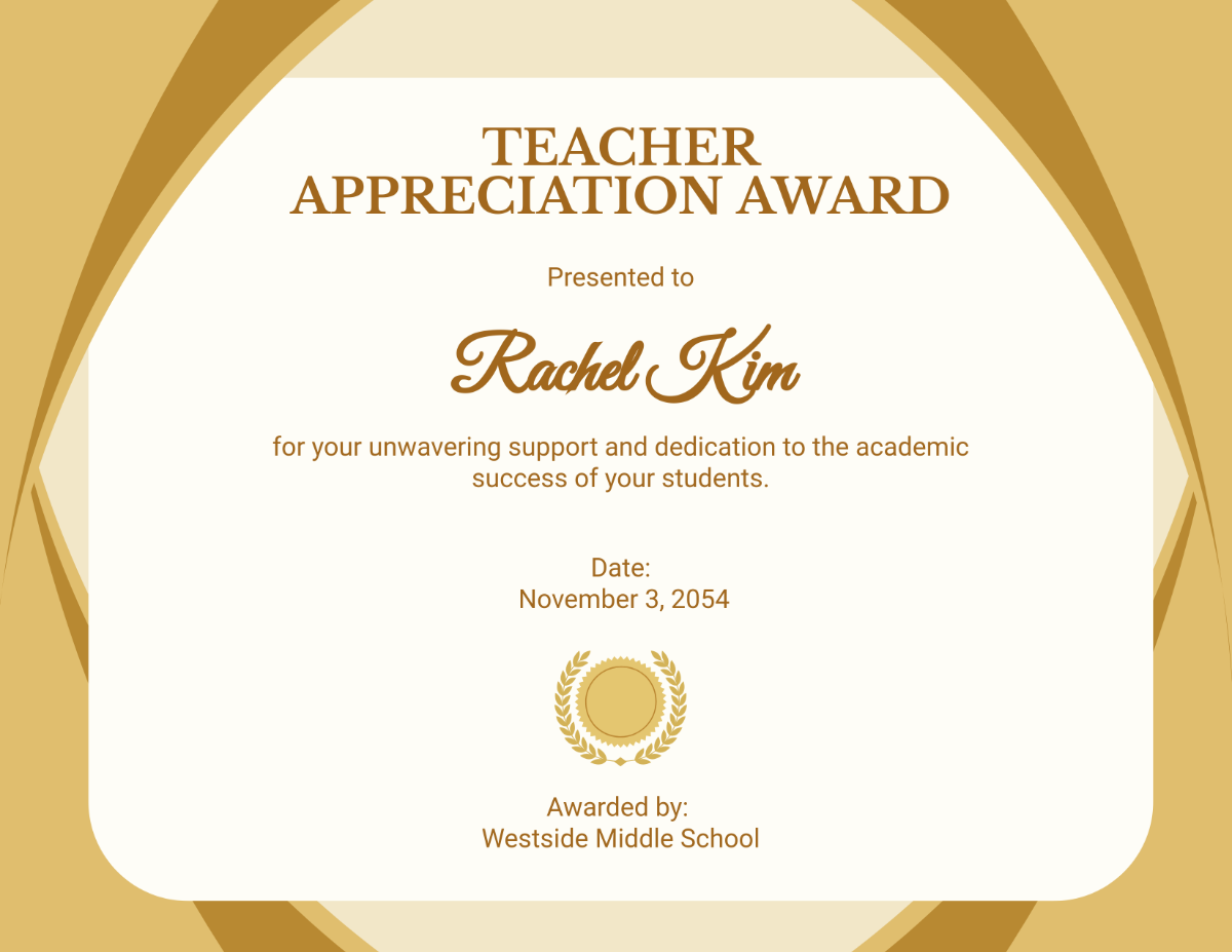 Printable Appreciation Certificates For Teachers Printable Appreciation Certificates For Teachers
