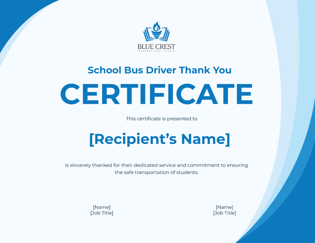 Free School Bus Driver Thank You Certificate Template To Edit Online Free School Bus Driver Thank You Certificate Template To Edit Online