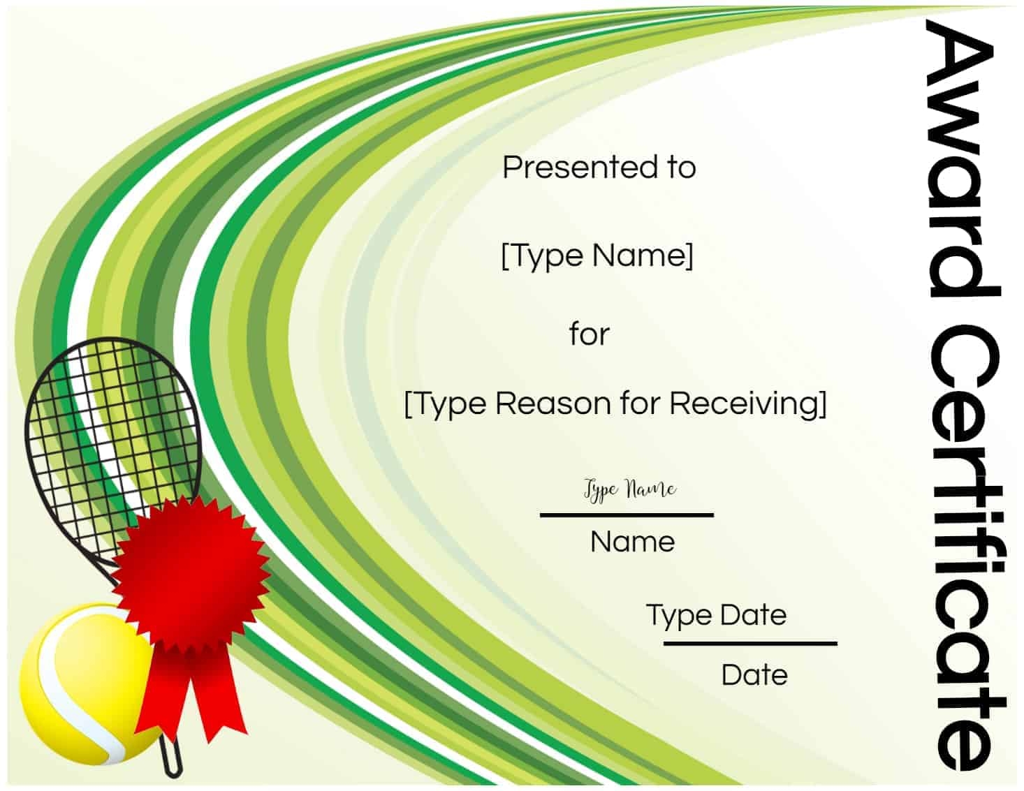Free Tennis Certificates Edit Online And Print At Home Worksheets Library