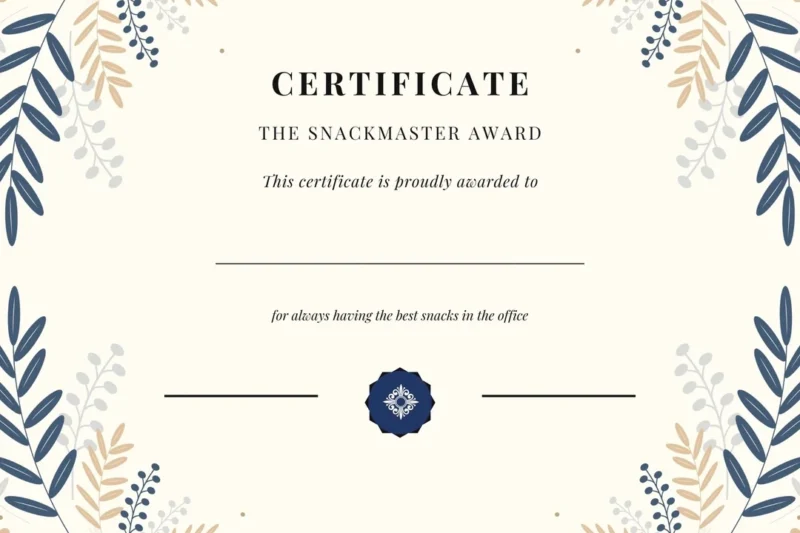 Funny Printable Certificates