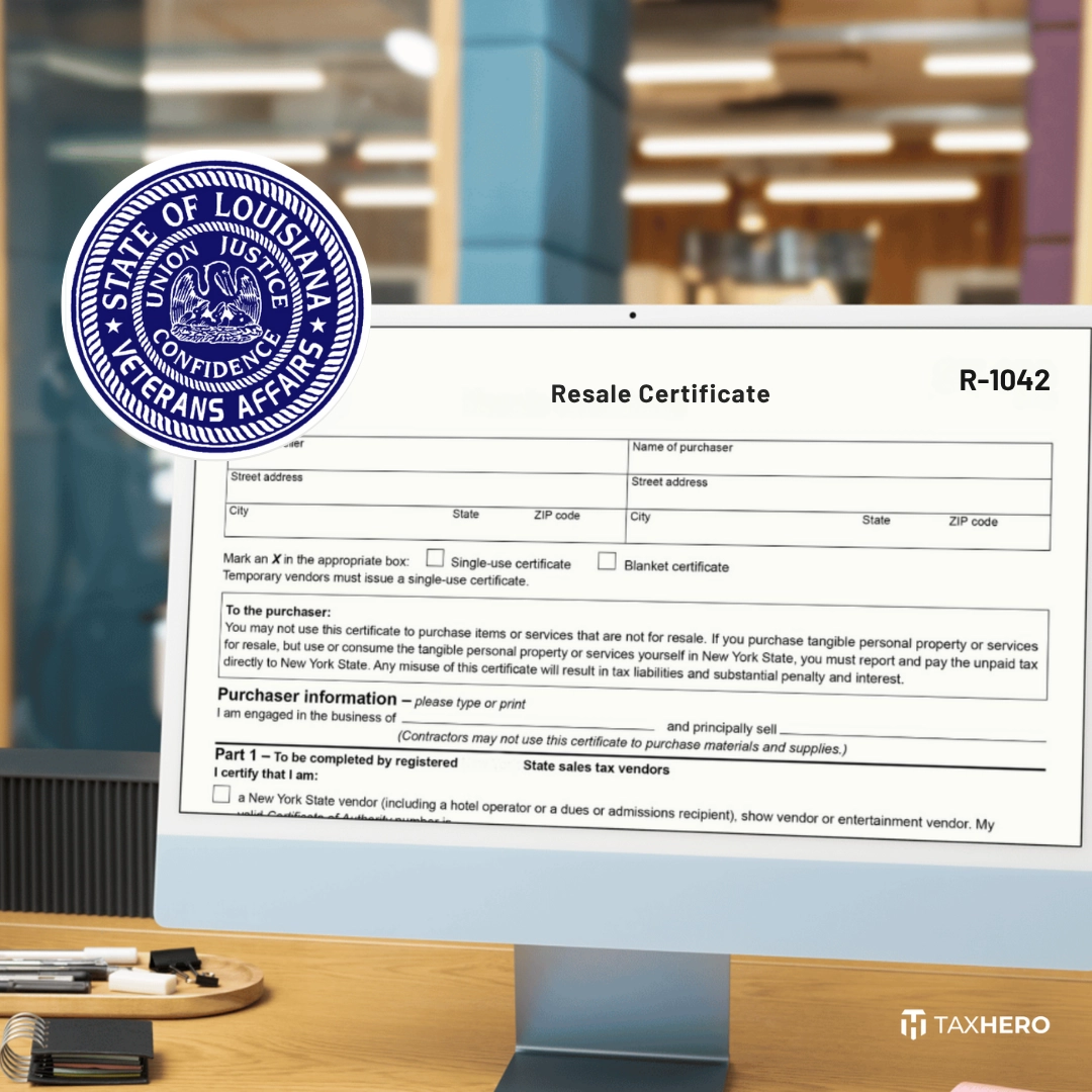 Get A Louisiana Resale Certificate Online TaxHero Get A Louisiana Resale Certificate Online TaxHero
