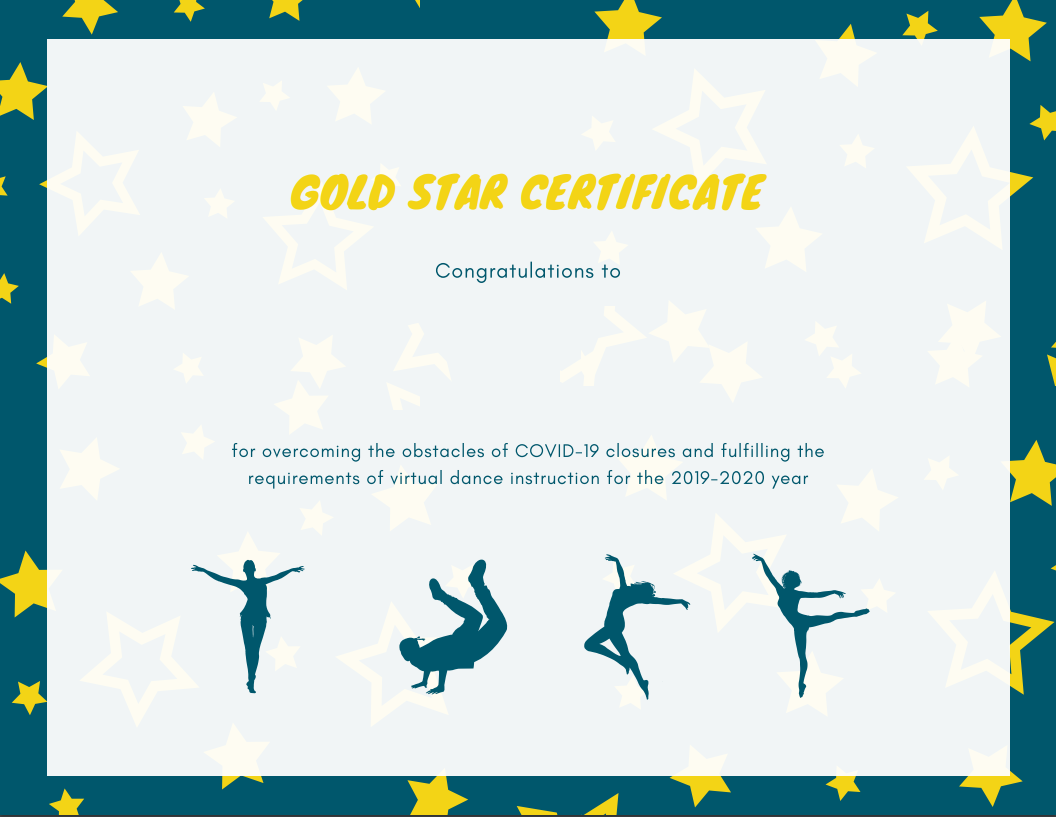 Printable Dancing Certificates