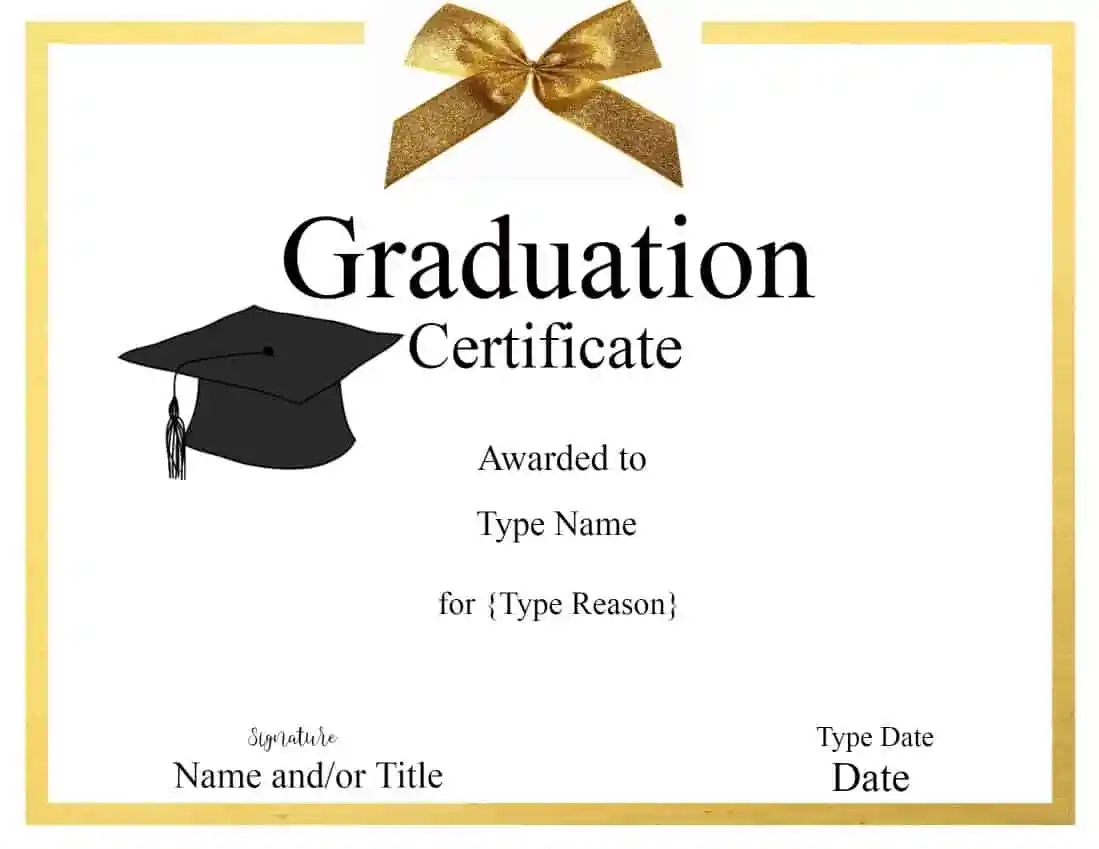 Graduation Certificate Templates Project Management Templates Graduation Certificate Templates Project Management Templates