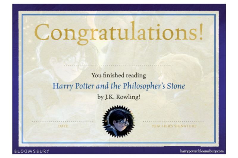 Harry Potter Certificate Free Printable