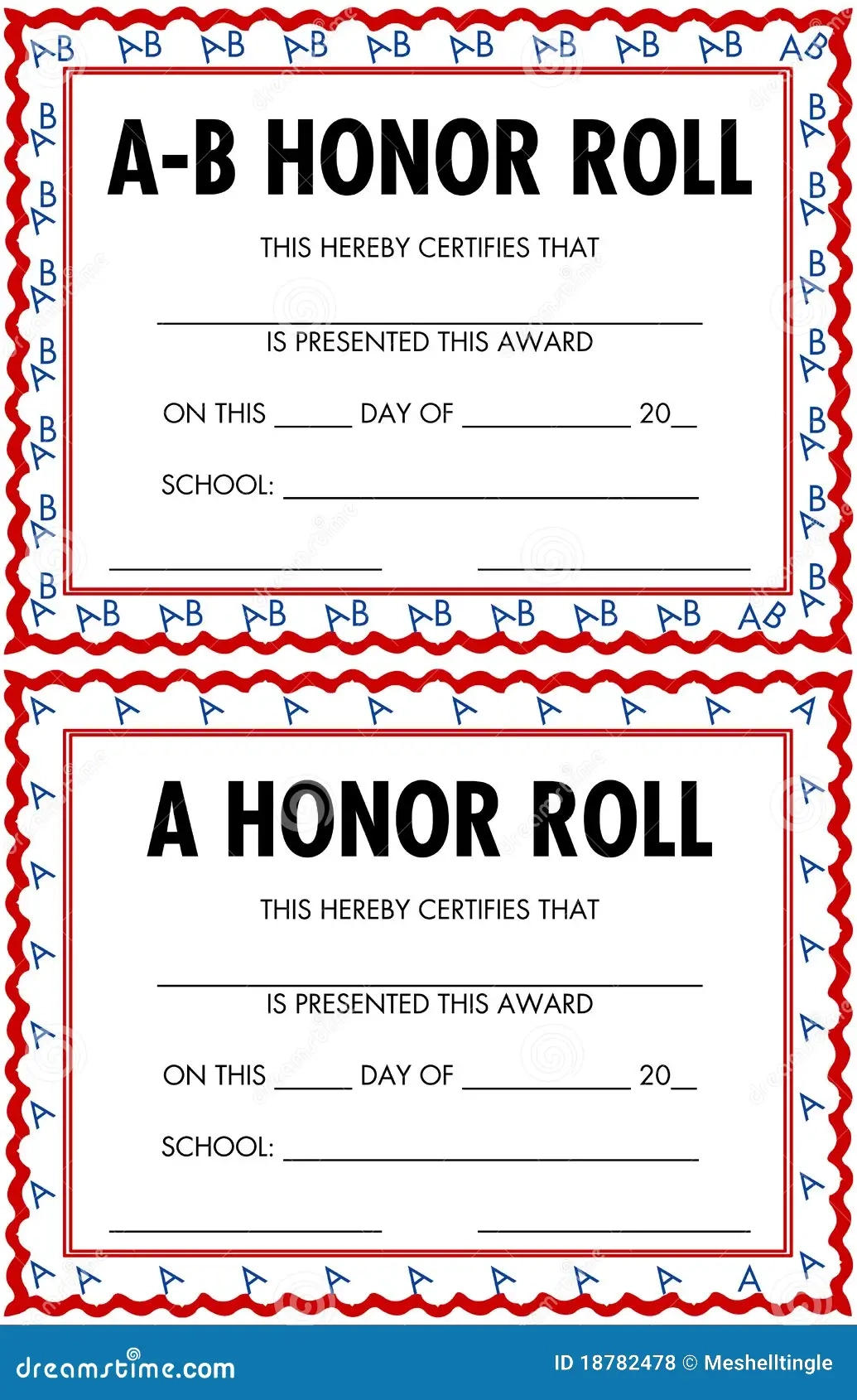 Free Printable Honor Roll Certificate Free Printable Honor Roll Certificate