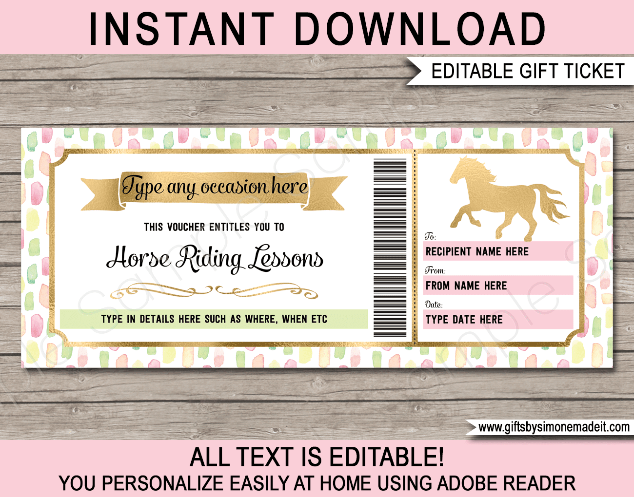 Horse Riding Certificates Printable