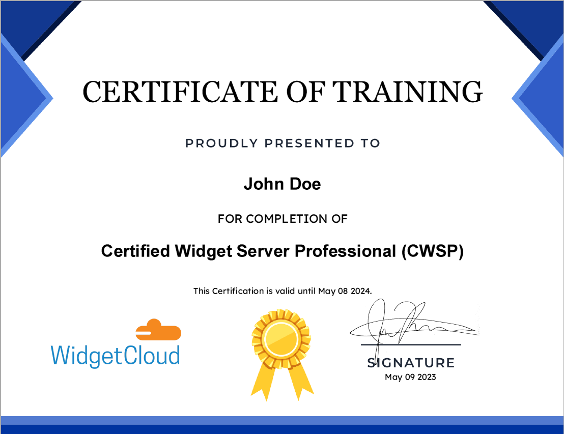 Free Zap Certificates Printable