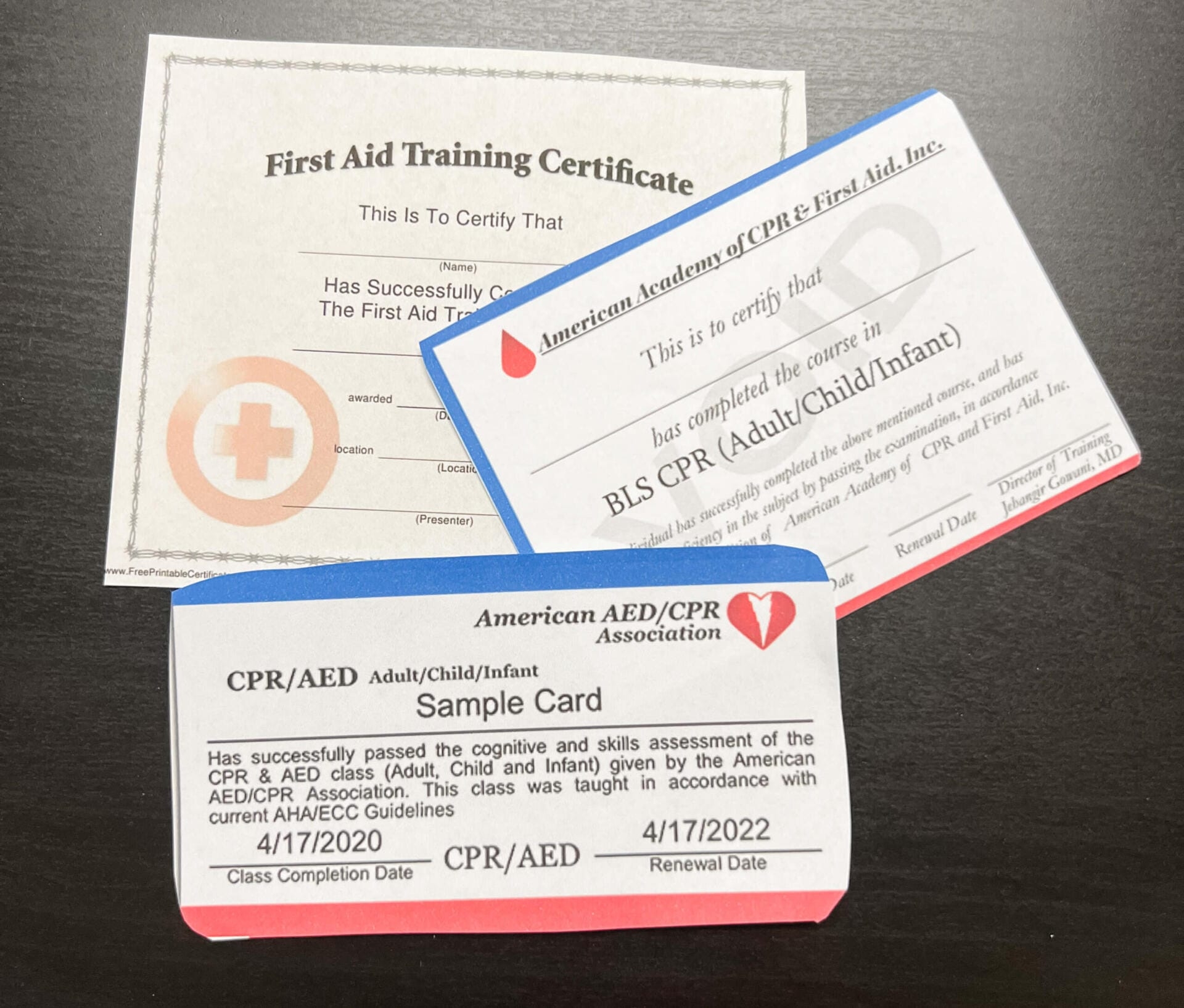 Bls Fake Printable Cpr Certification Card
