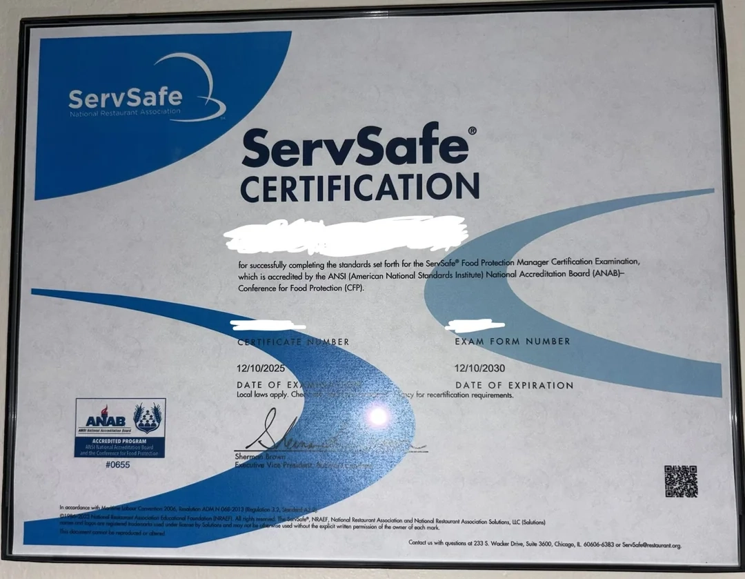 I Got My Servsafe Manager Certification R KitchenConfidential I Got My Servsafe Manager Certification R KitchenConfidential