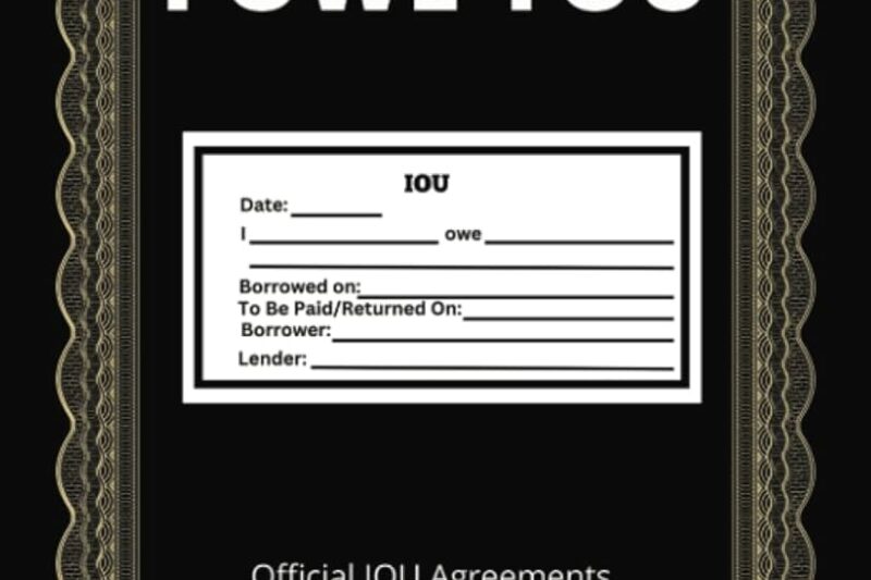 Printable Iou Certificates