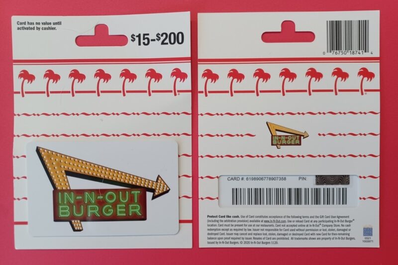 In And Out Printable Gift Certificates