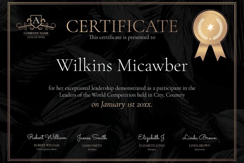 Jones Printable Certificates