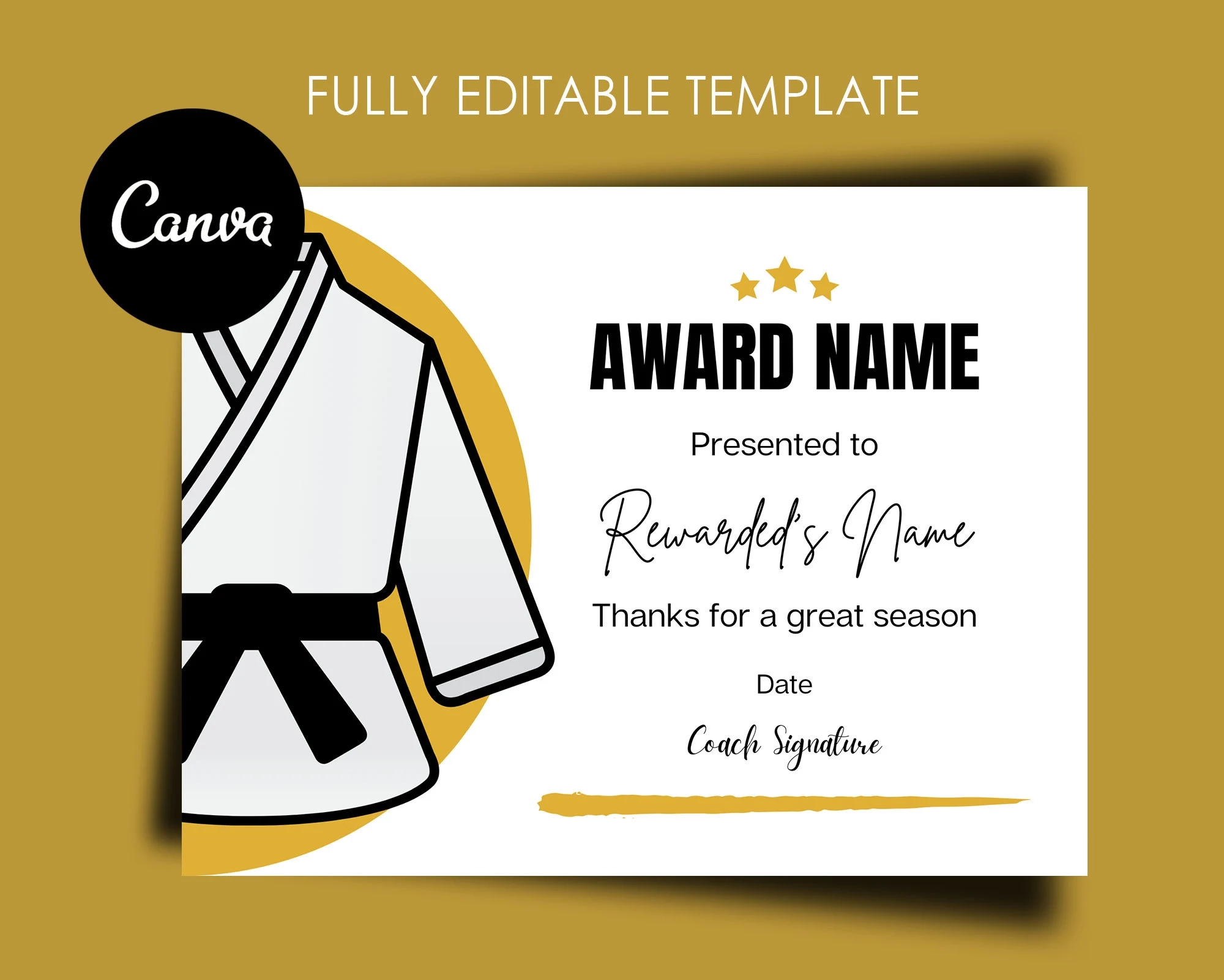 Judo Certificate Etsy Judo Certificate Etsy