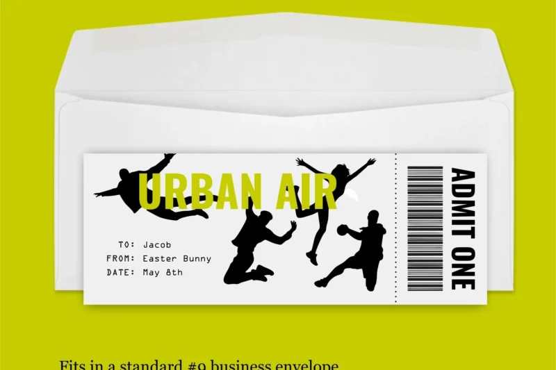 Urban Air Gift Certificate Printable