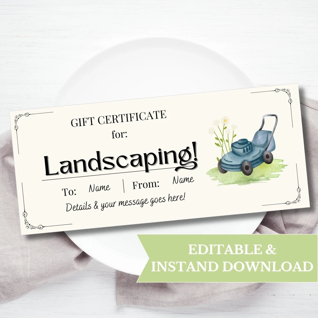 Landscaping Gift Voucher Printable Lanscaper Gift Certificate Template Gardening Lawn Tree Flower Care Gift Coupon Eldery Gift Card 111 Etsy Landscaping Gift Voucher Printable Lanscaper Gift Certificate Template Gardening Lawn Tree Flower Care Gift Coupon Eldery Gift Card 111 Etsy