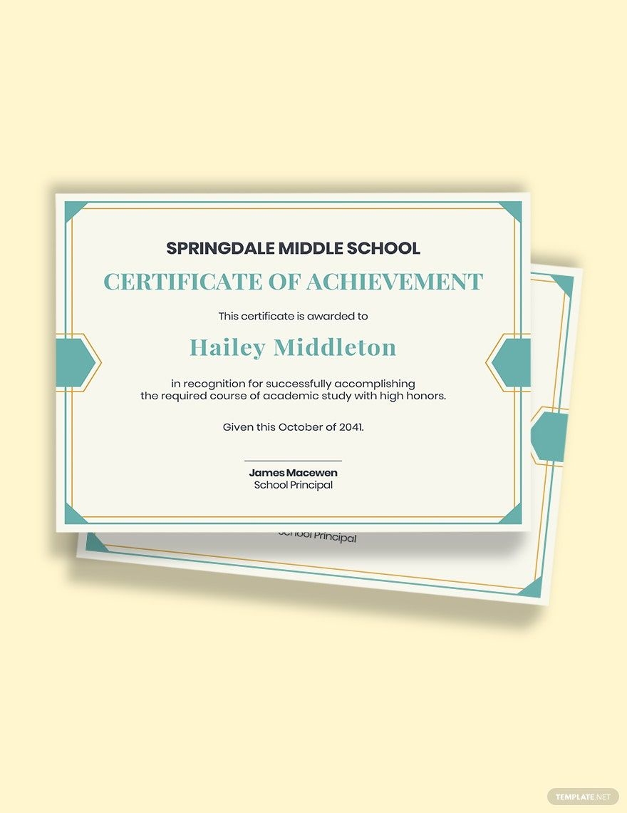 Middle School Certification Template In Word Pages Publisher Google Docs Download Template Middle School Certification Template In Word Pages Publisher Google Docs Download Template