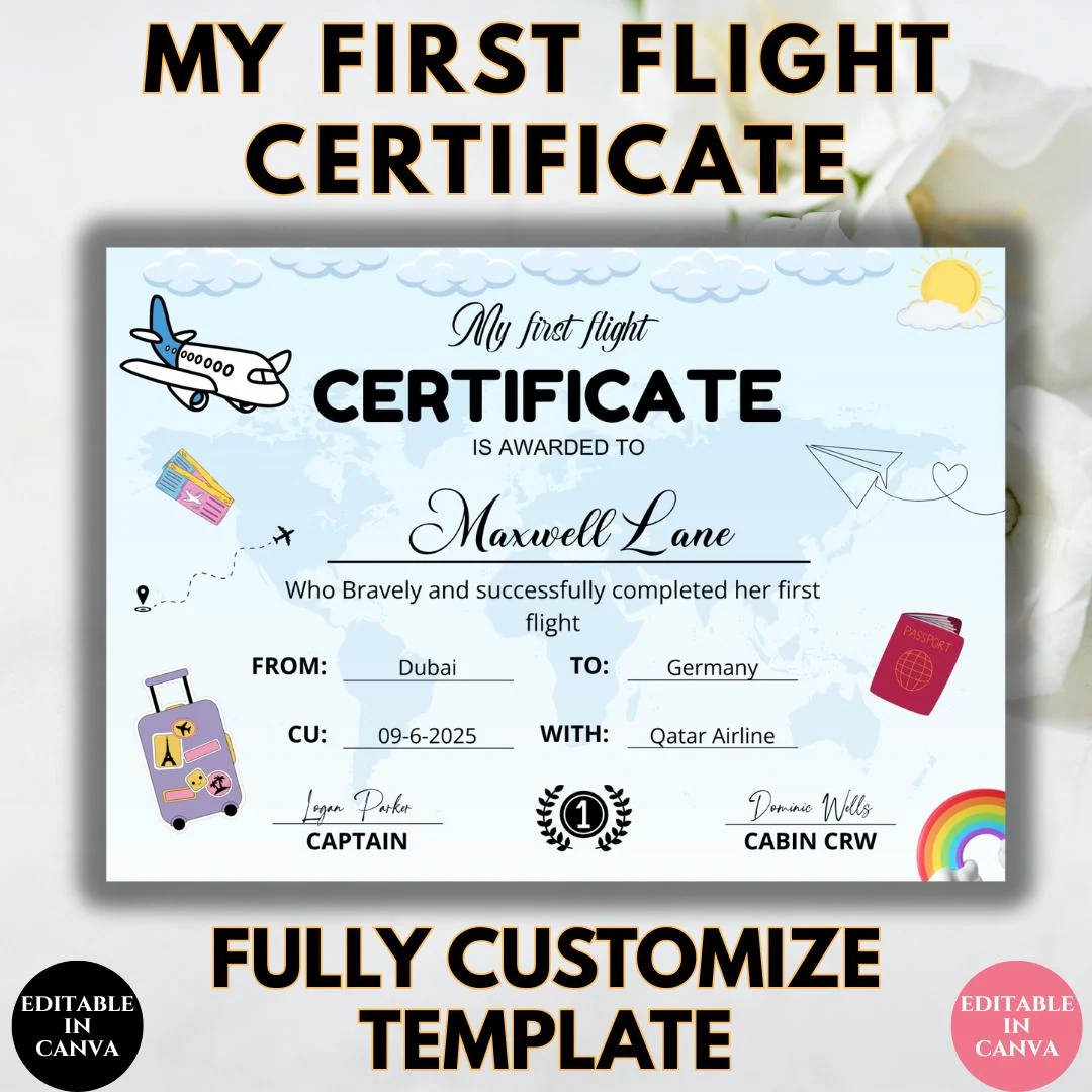 Free Printable Travel Certificates Free Printable Travel Certificates