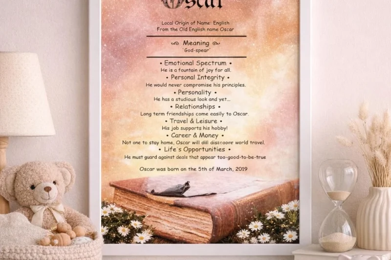 Name Meaning Certificate Printable