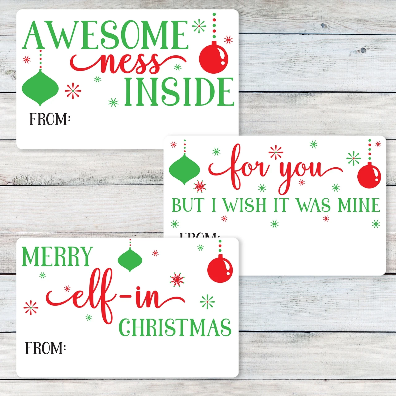 Naughty But Funny Christmas Printable Gift Labels Instant Download