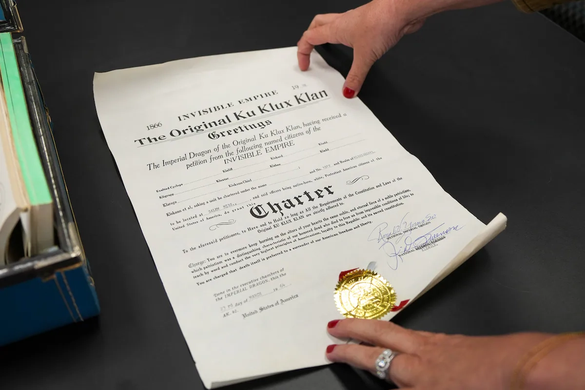 Newly Found KKK Material Transferred To Mississippi State Archives Newly Found KKK Material Transferred To Mississippi State Archives