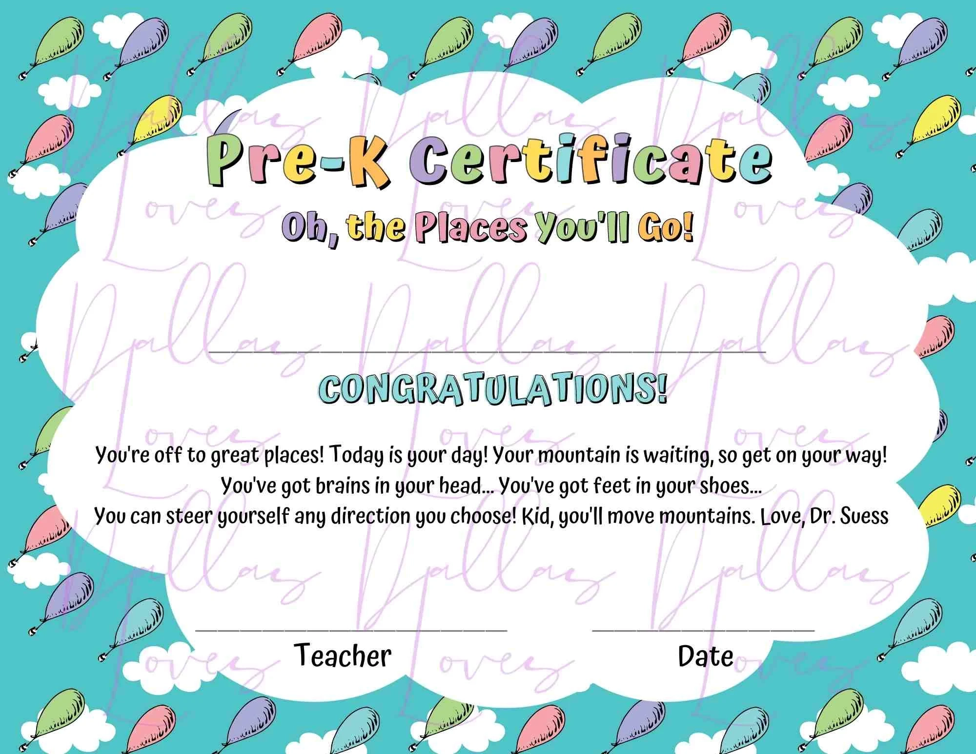 Free Dr Seuss Certificate Printables Free Dr Seuss Certificate Printables