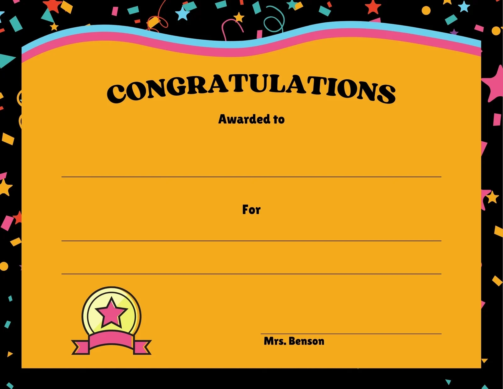 Printable Class Award Certificates Confetti Printable Class Award Certificates Confetti