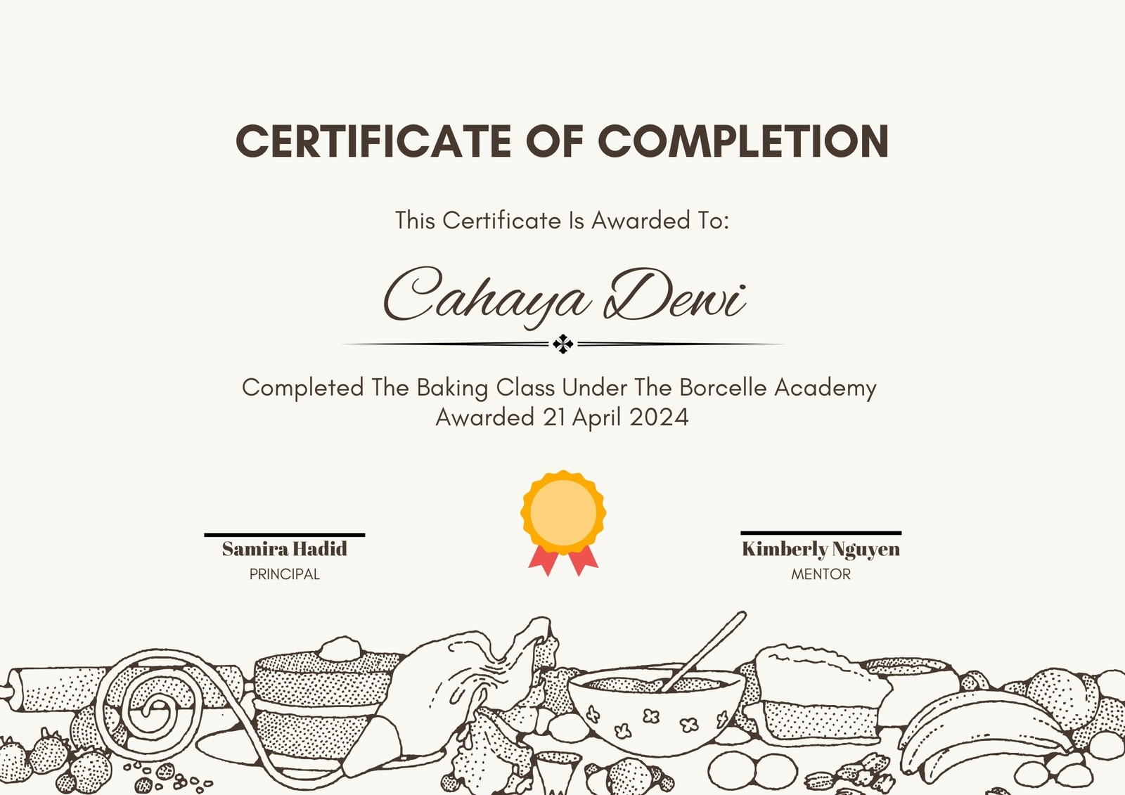 Free Printable Baking Certificates Free Printable Baking Certificates