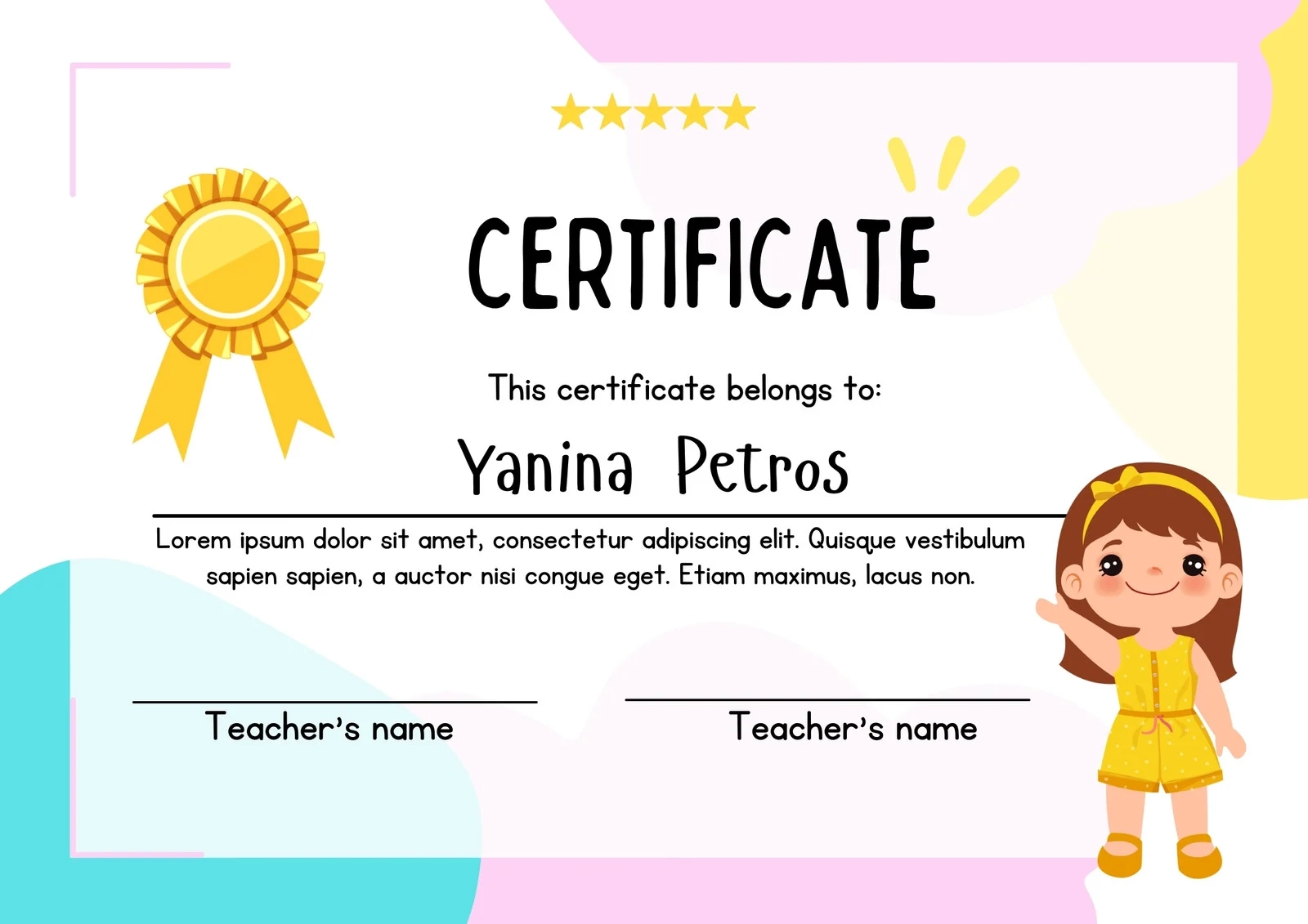 Free Printable School Certificate Templates