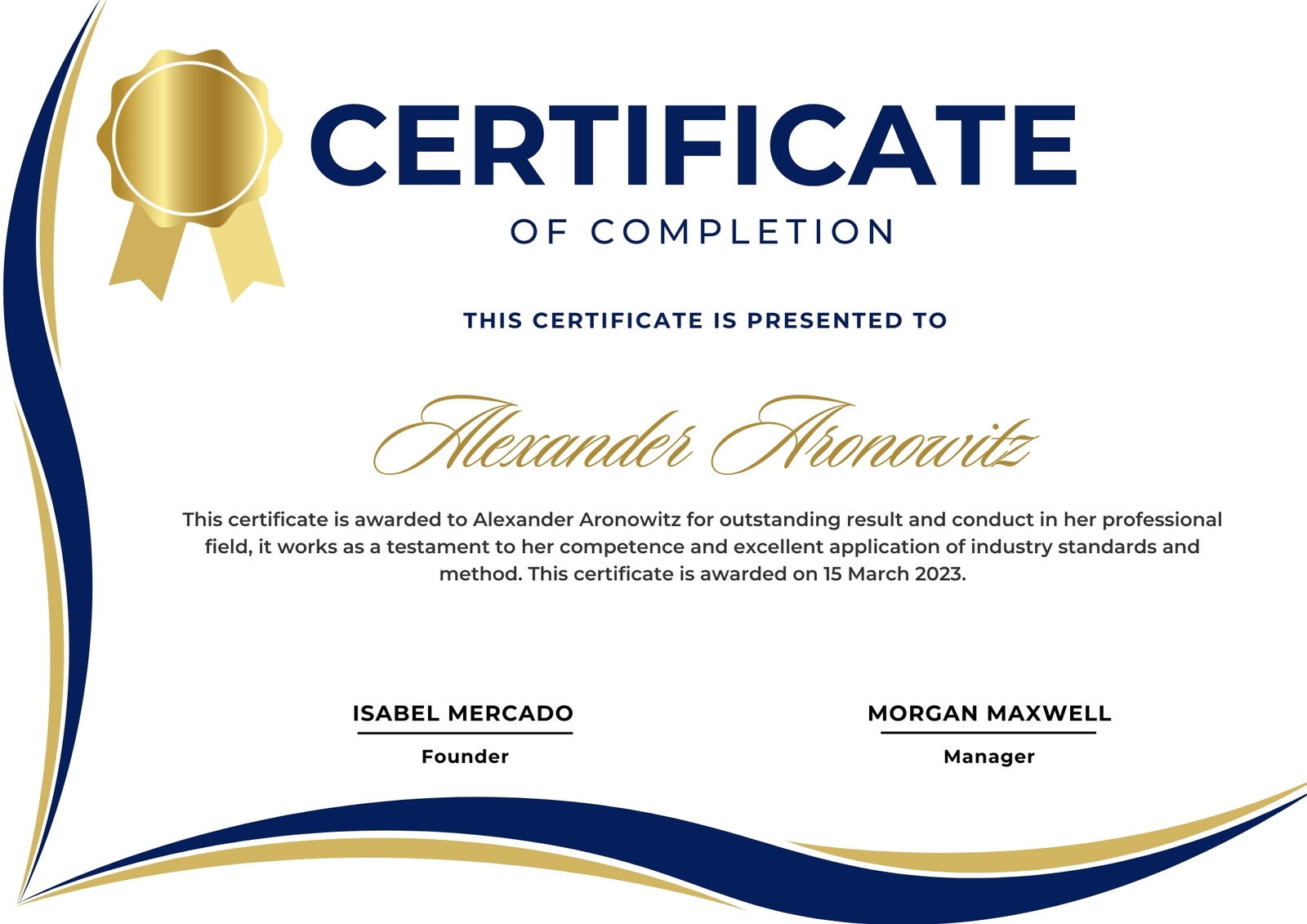 Free Printable Distinguished Awards Certificates