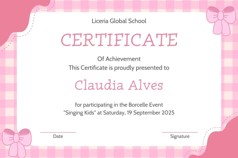 Freee Printables Pink Certificates Templates