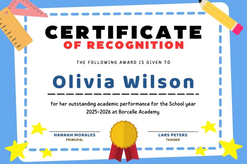 Free Printable Distinguished Awards Certificates
