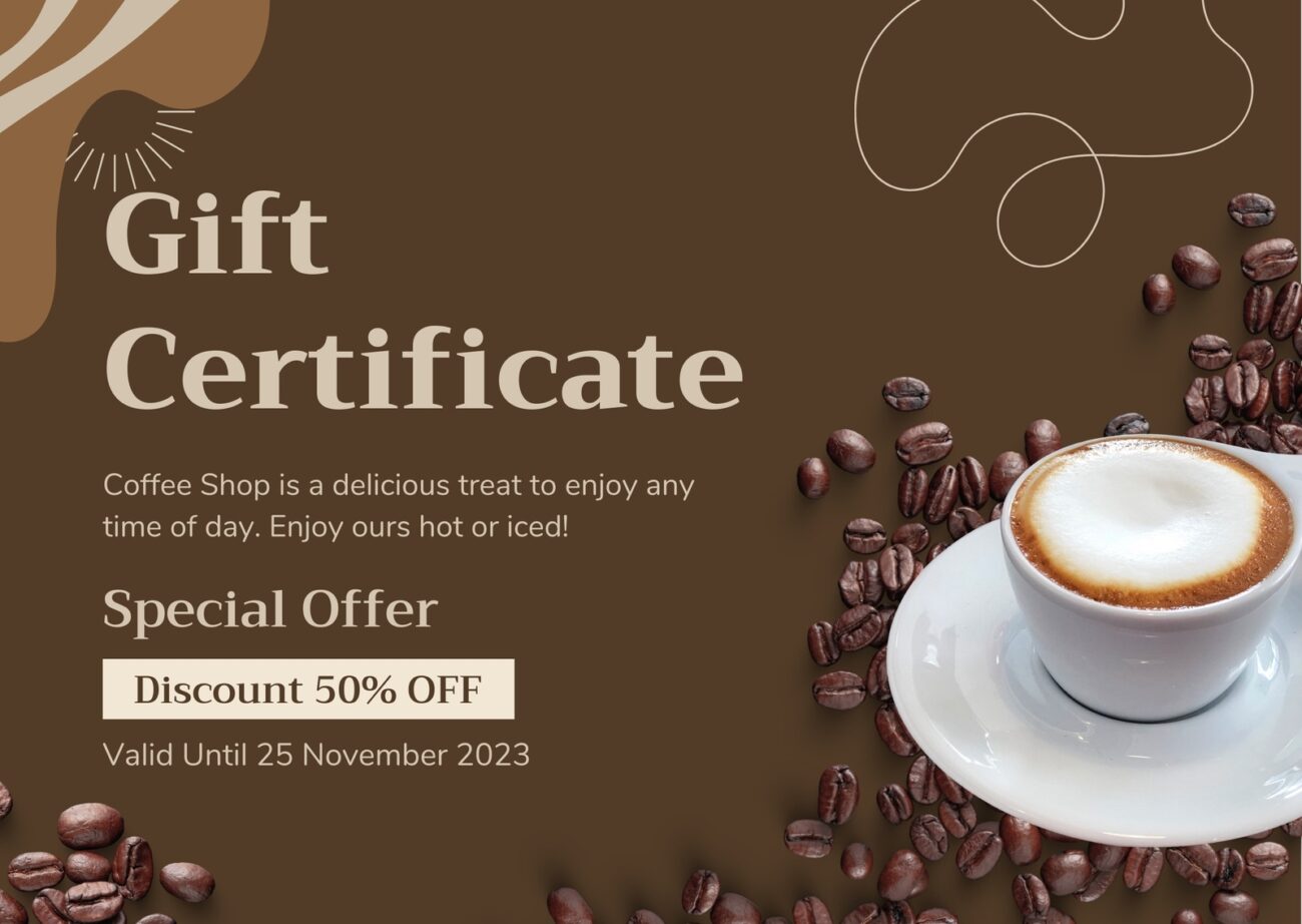 Page 4 Free Printable Custom Restaurant Gift Certificate Templates Canva