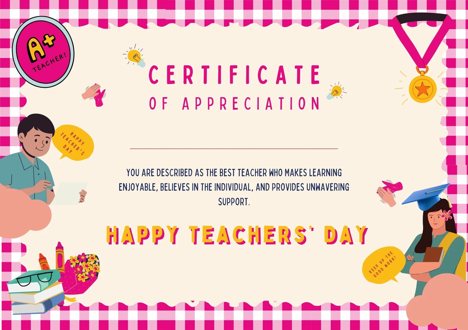 Page 5 Free And Customizable Teacher Appreciation Templates Canva