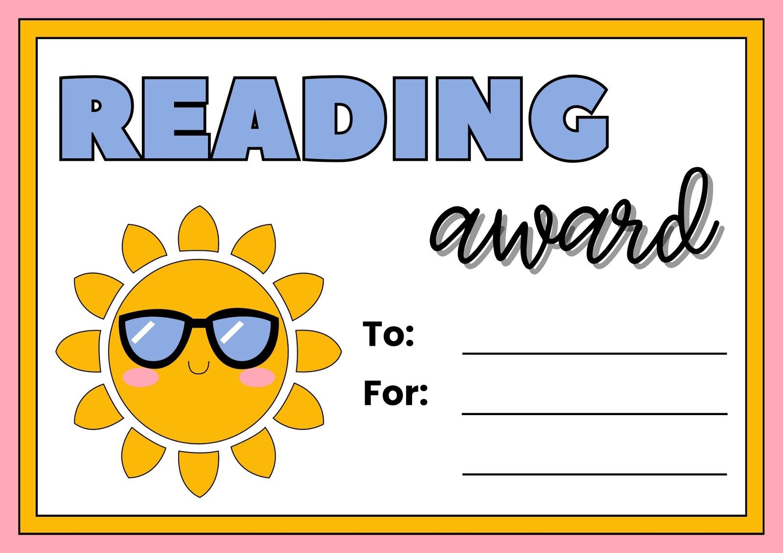 Six Flags Printable Reading Certificates
