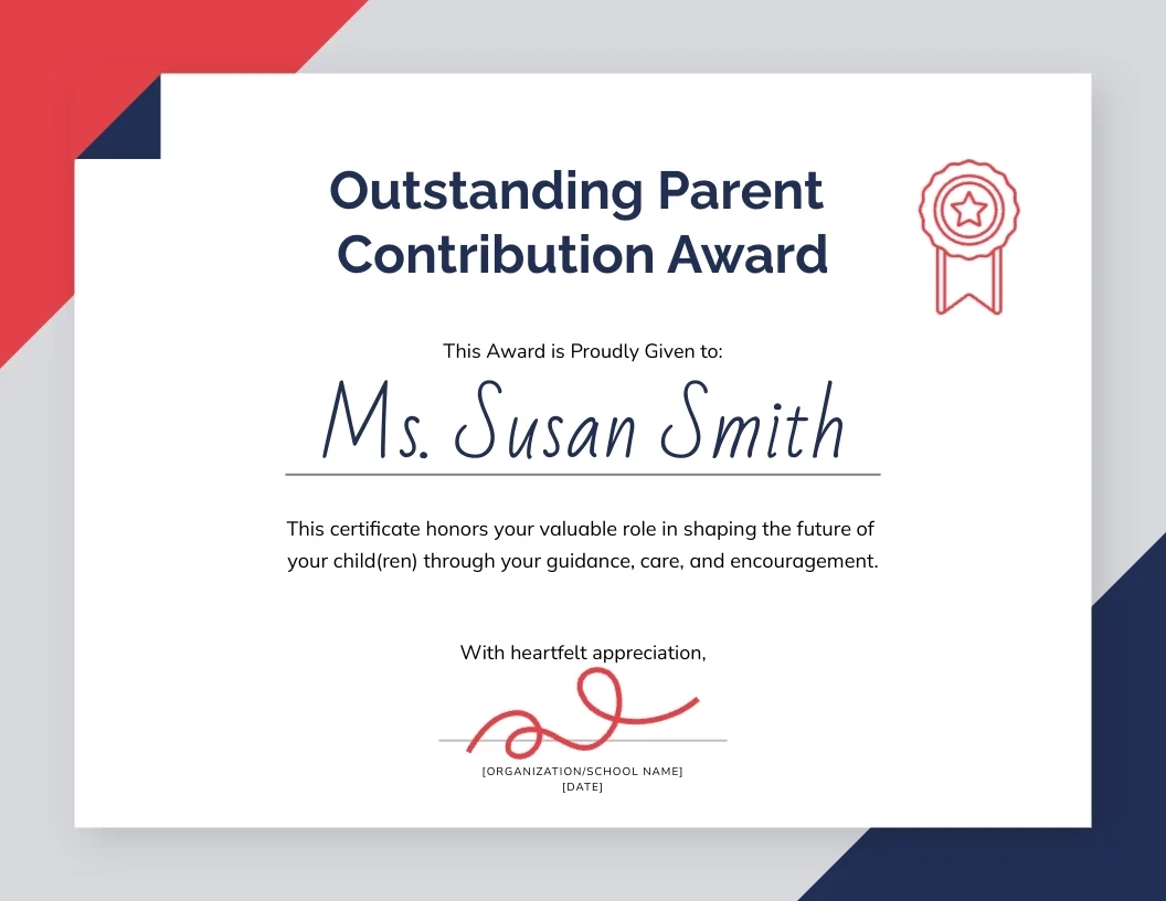 Parent Recognition Certificate Template Visme Parent Recognition Certificate Template Visme