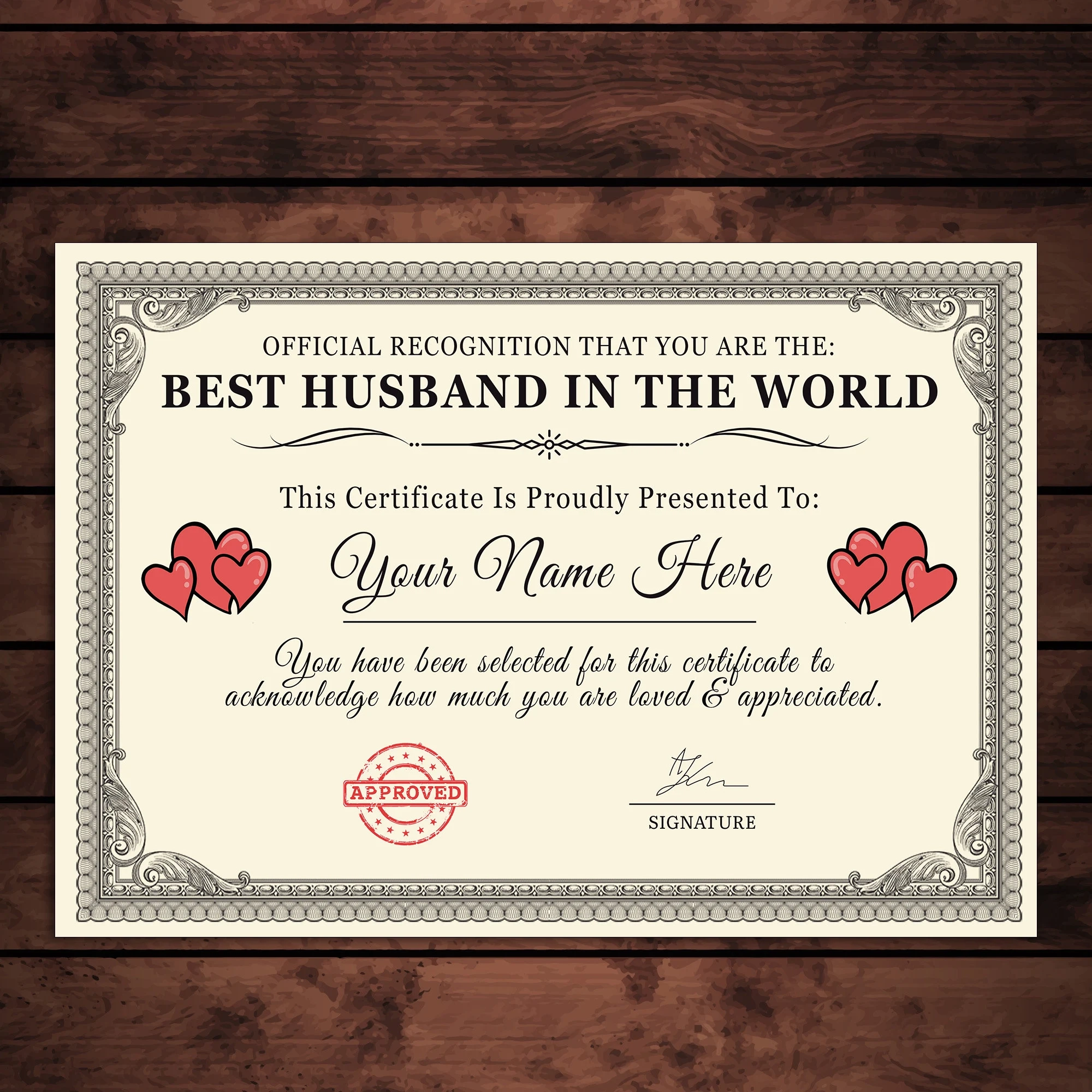 Personalized best Husband In The World Certificate A4 A5 Print Sentimental Keepsake Gift Ideal Birthday Christmas Present Etsy Personalized best Husband In The World Certificate A4 A5 Print Sentimental Keepsake Gift Ideal Birthday Christmas Present Etsy