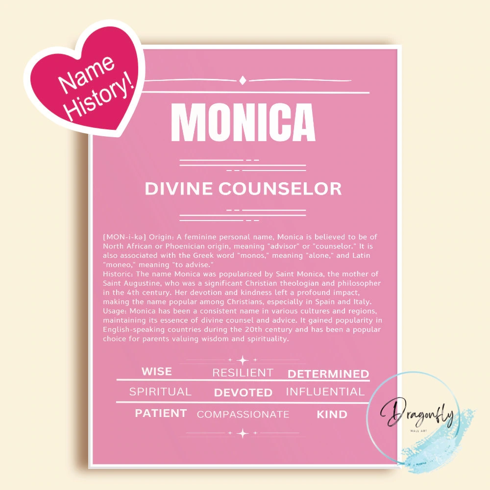 Personalized Name Meaning Certificate Etsy
