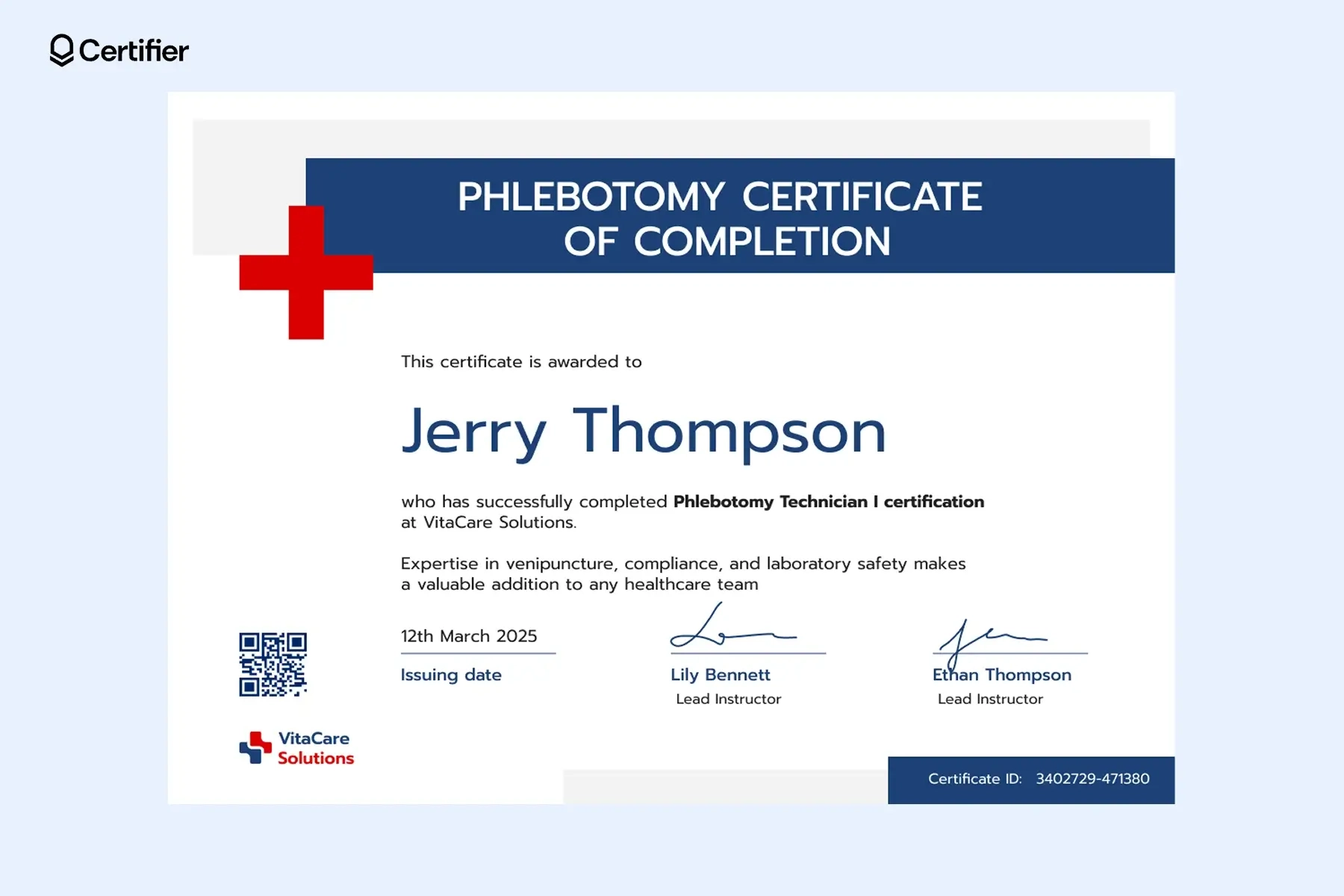 Phlebotomy Certificate Templates Free And Customizable Phlebotomy Certificate Templates Free And Customizable