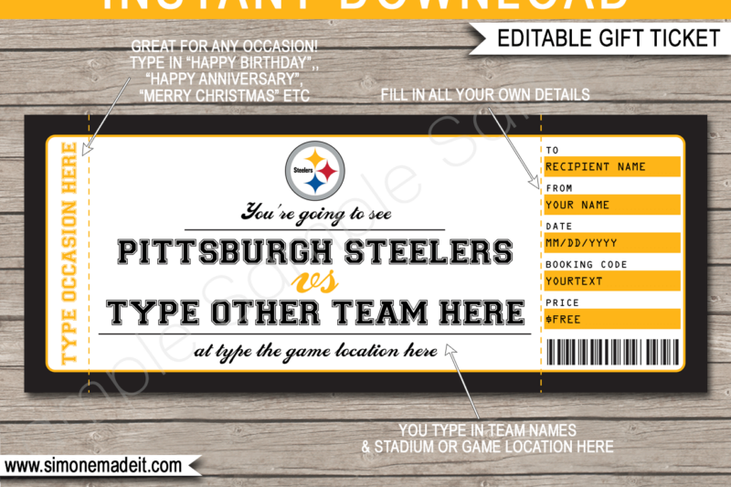 Printable Certificate Of Steeler Nation