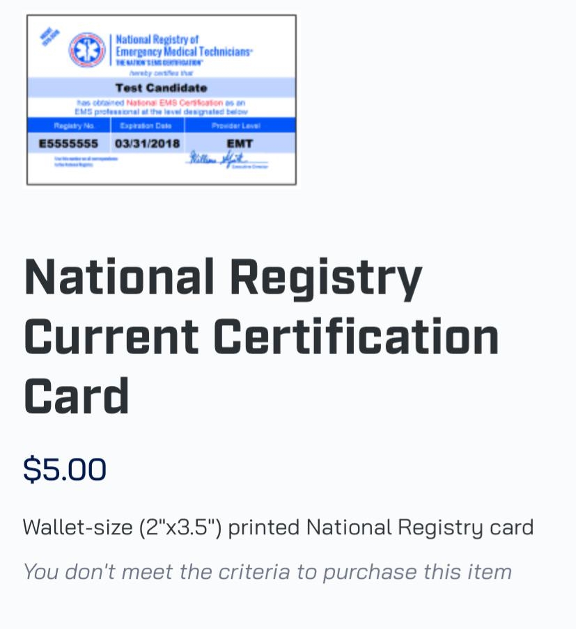 Plz Help NREMT Card R NewToEMS Plz Help NREMT Card R NewToEMS