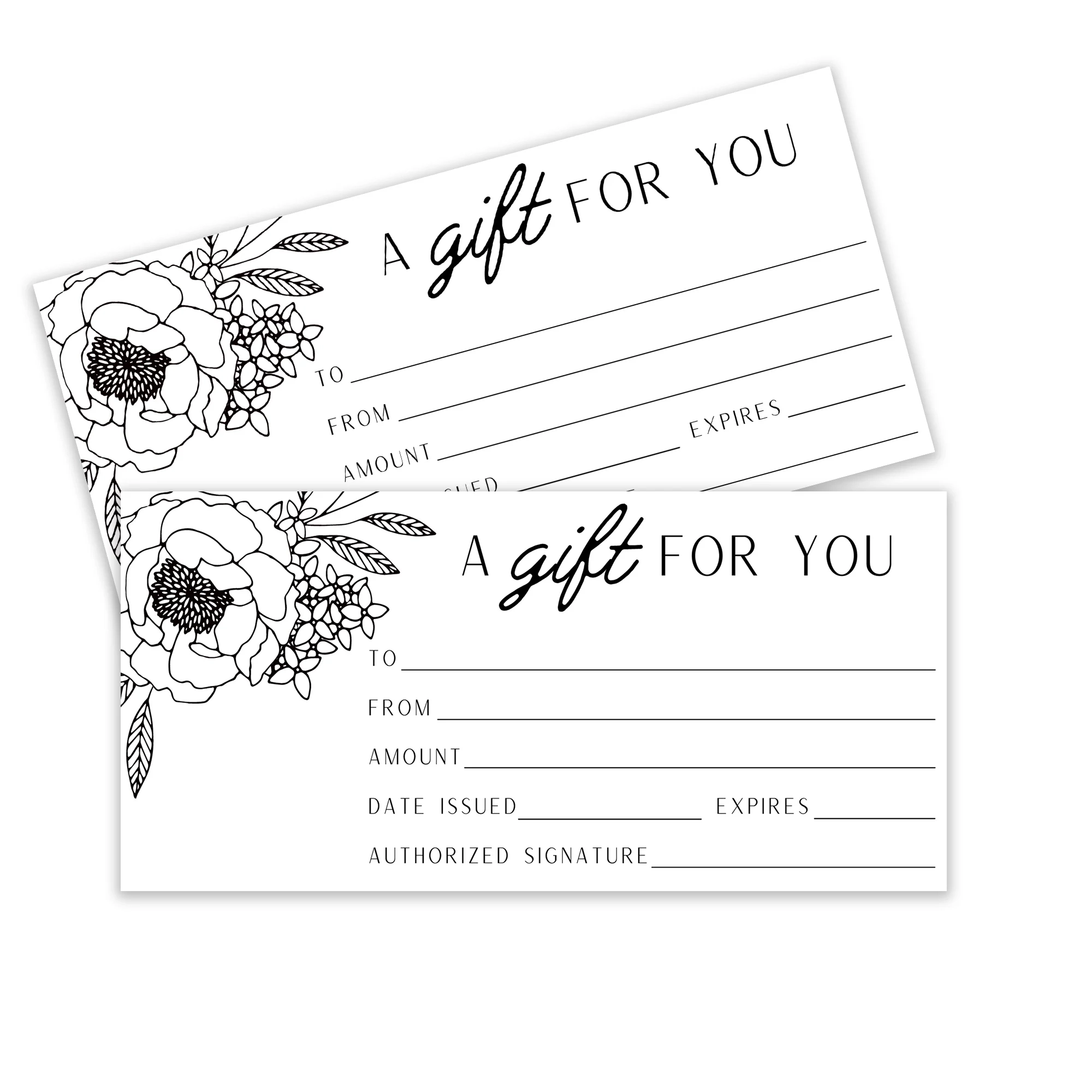 Printable Gift Certificates Paper