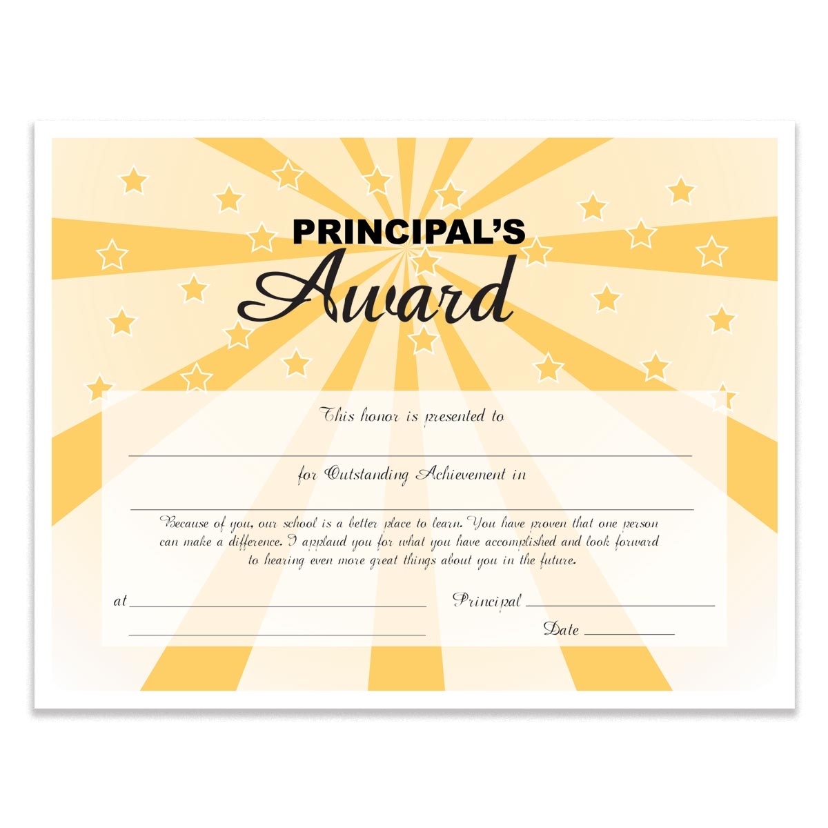 Principal s Award Certificate Pack It s Elementary