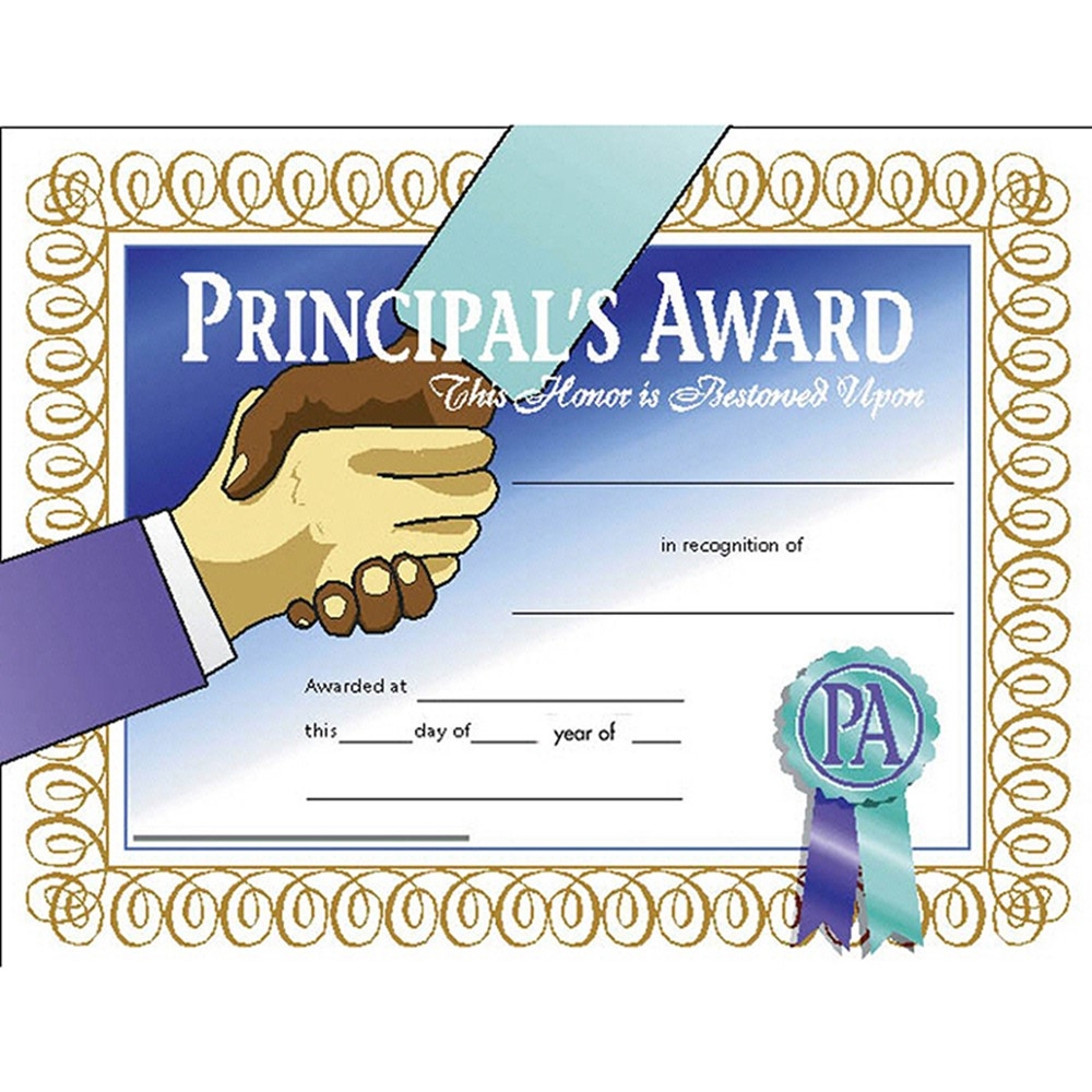 Free Printable Principals Award Certificate