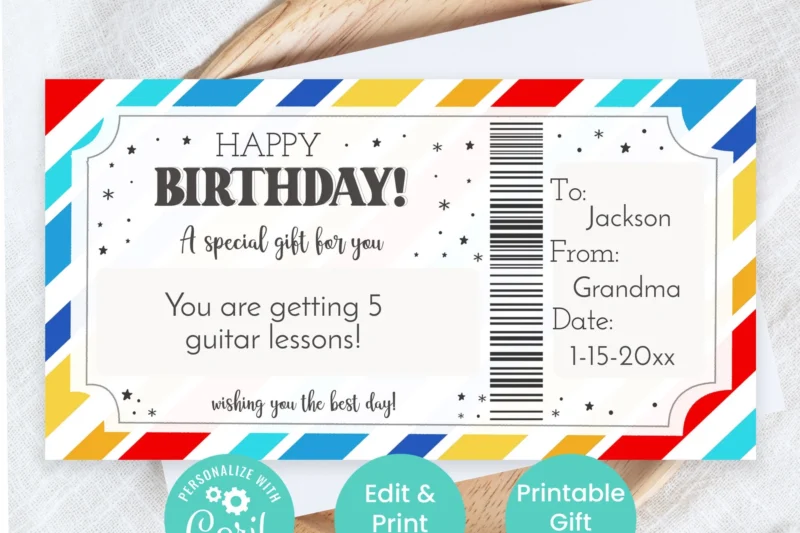 Printable Childrens Gift Certificates