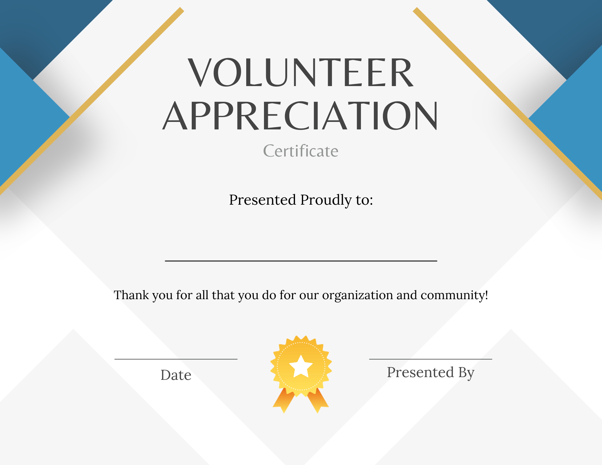 Printable Certificates For Volunteer Appreciation SignUp Printable Certificates For Volunteer Appreciation SignUp