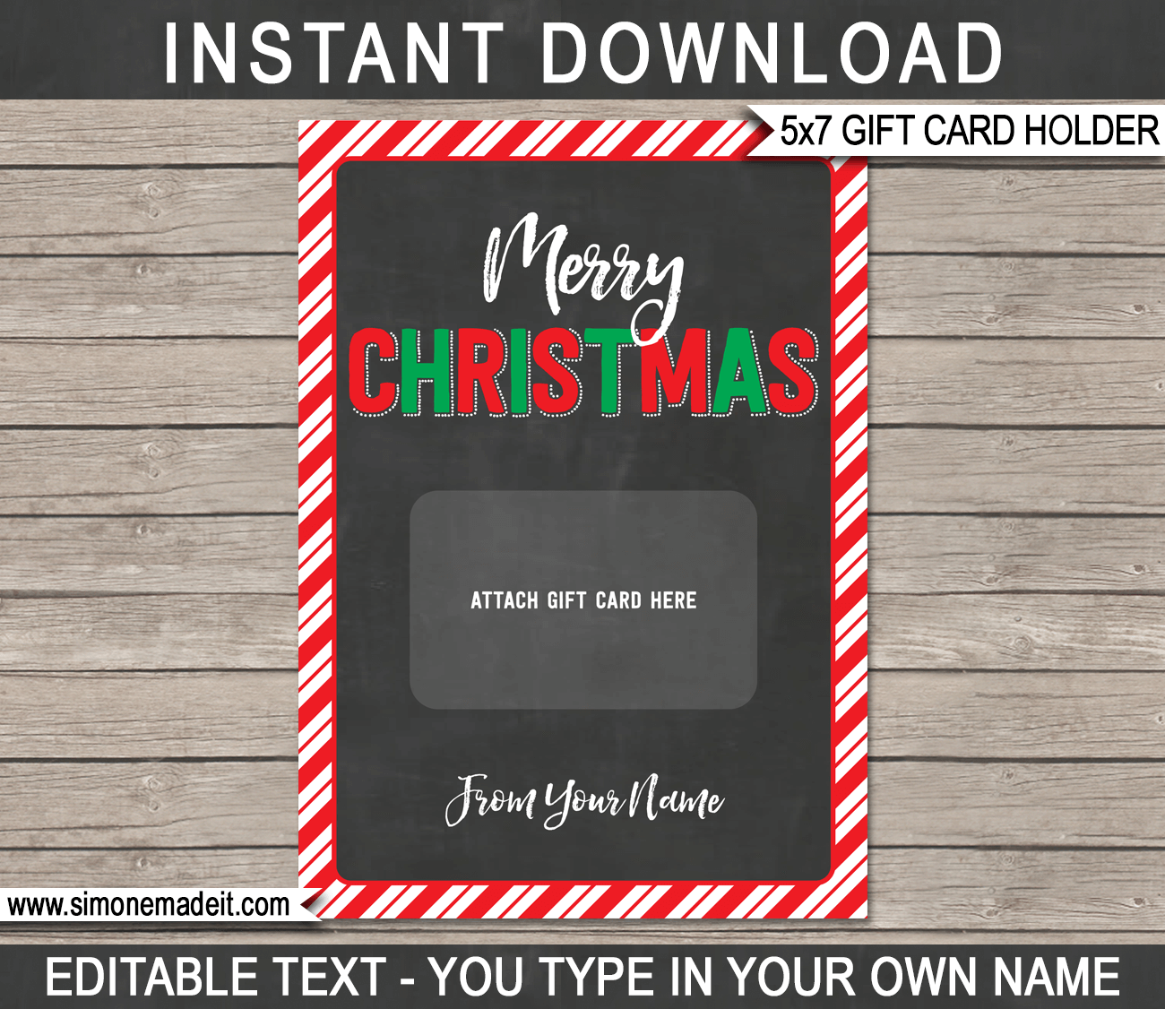 Printable Gift Certificate Holder Printable Gift Certificate Holder