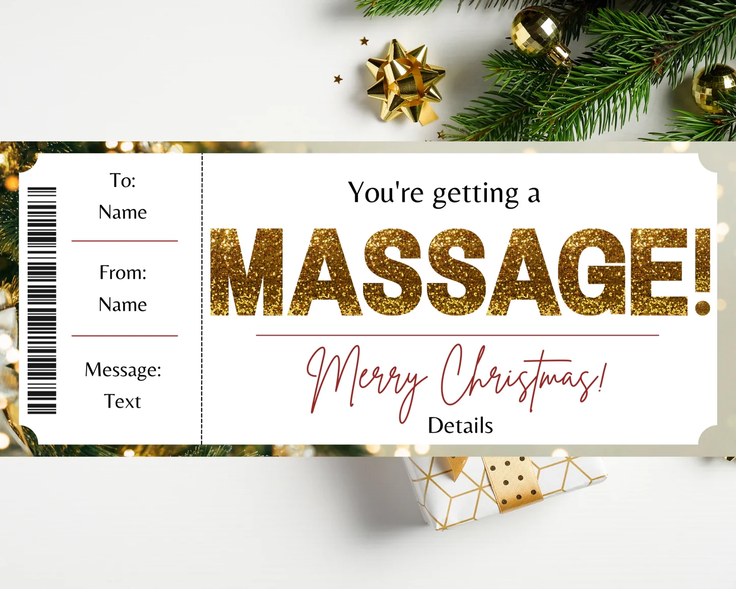 Printable Massage Gift Certificate Template Printable Massage Gift Certificate Template